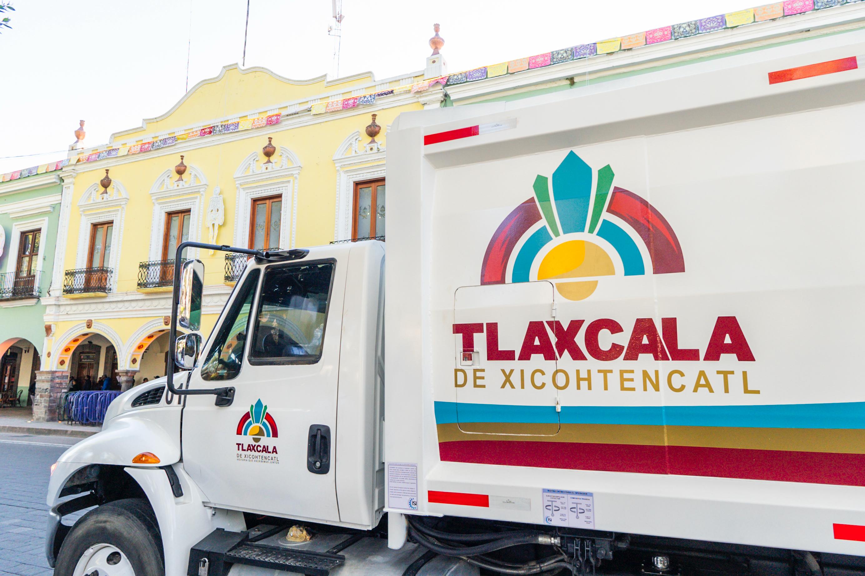 Pone en marcha Ayuntamiento de Tlaxcala un camión compactador rehabilitado